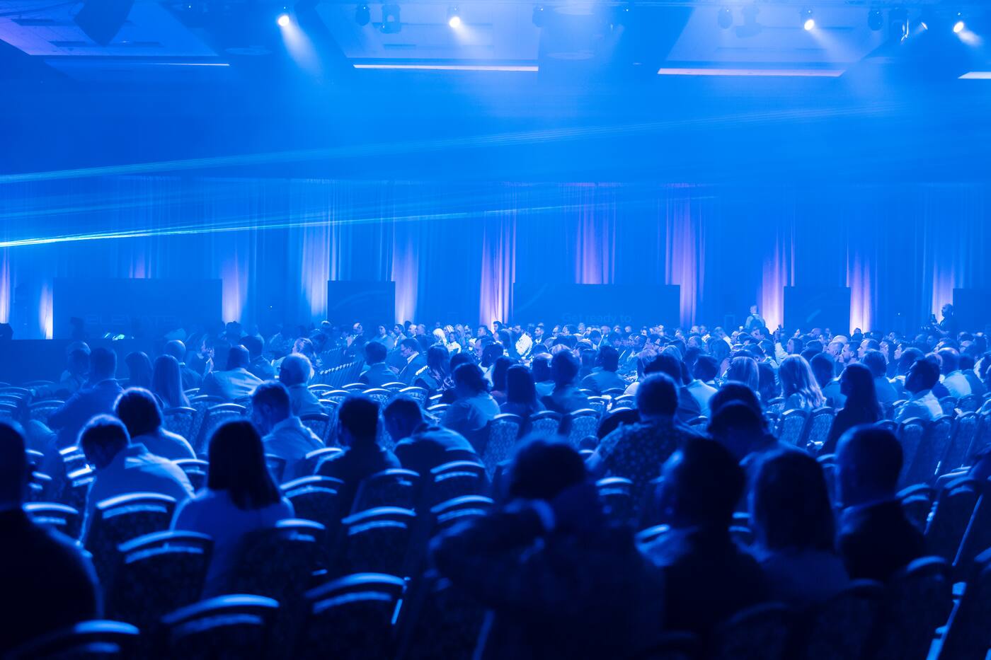 Audience seated in the general session room