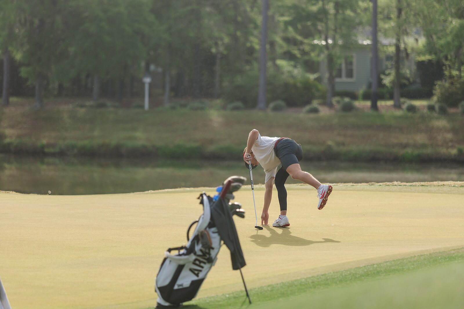 Lakeside follow-through during tournament play at The Ford